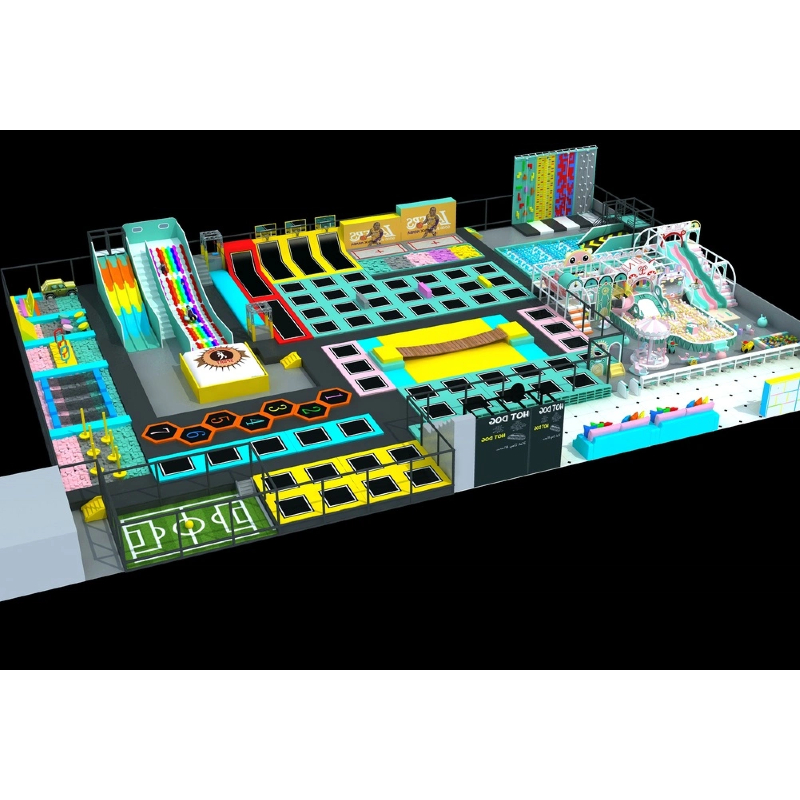 380 flat high-rise custom shaped climbing wall Suspension bridge through the barrier