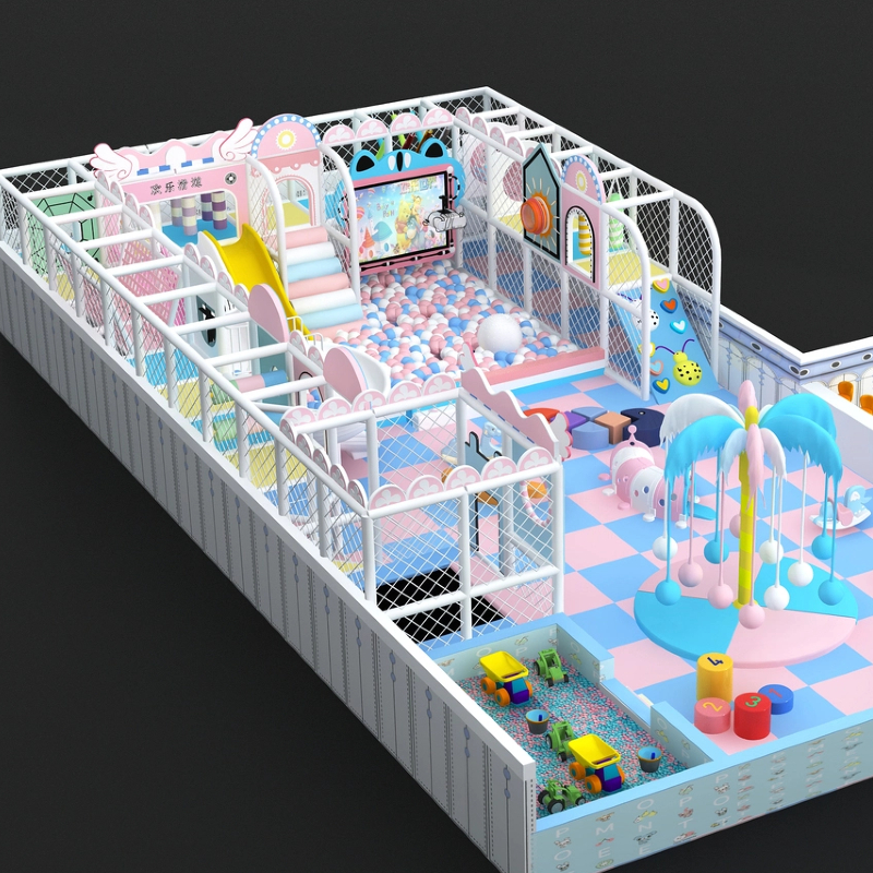 209 flat children's indoor love climbing ladder blue crown modeling projection