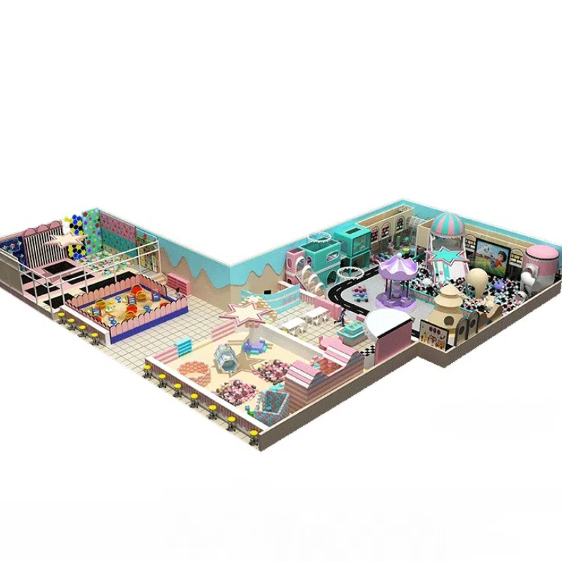 300 Flat shaped children's climbing wall sponge pool pink star trampoline