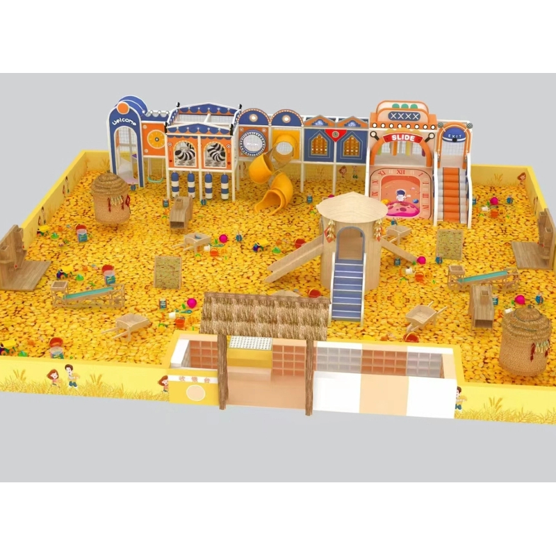 225 Flat children's granary modeling slide Warehouse modeling game house