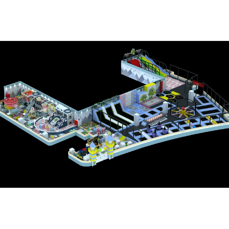 480 flat Children's climbing wall sponge pool Rotary canoe bridge