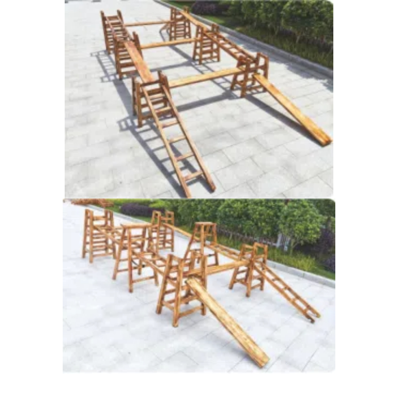 Children's Camphor Pine Park carbonized camphor pine nine-Gong grid