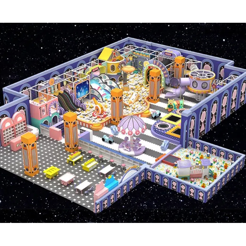 300 Flat yellow and white striped horn slide grain silo sand playground