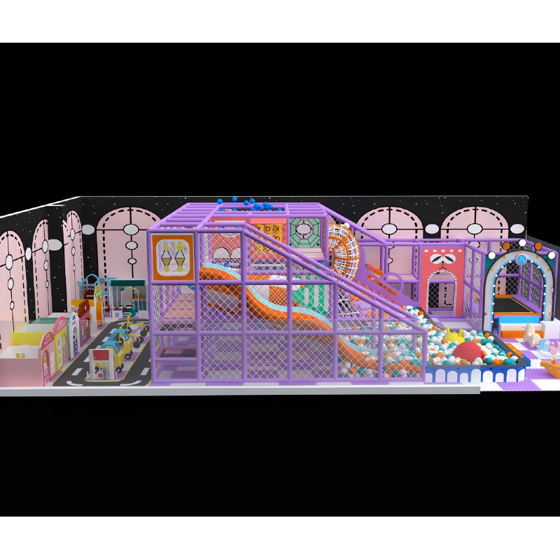 94 flat purple climbing ladder orange horn slide