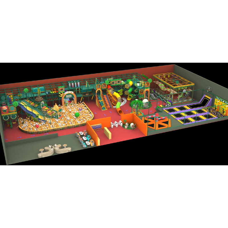 890 square meters children's indoor maze rotating obstacle avoidance turntable equipment