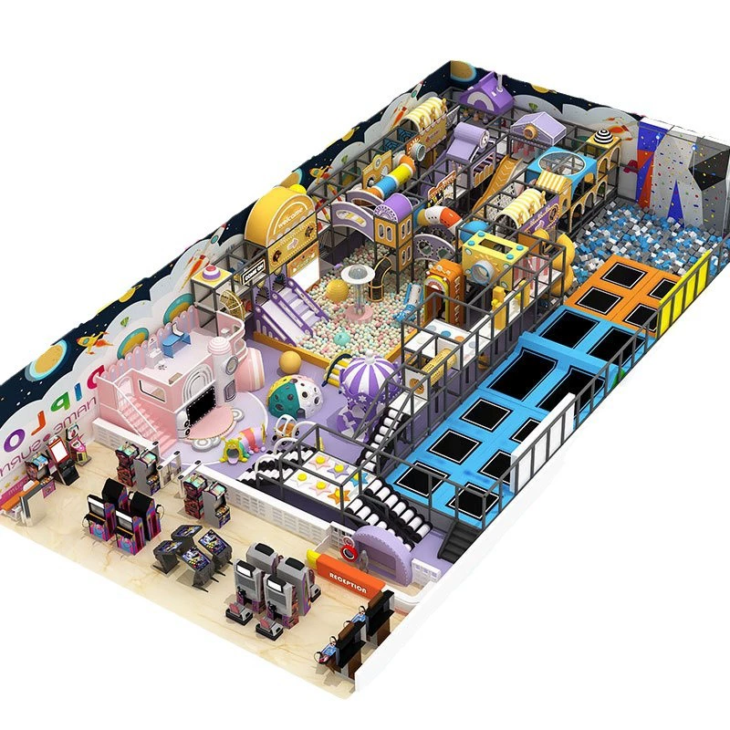 320 Flat children's double rope raised climbing wall pink house shape play house