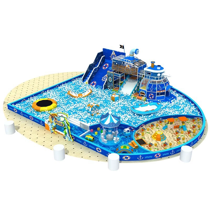 210 Flat children's green woven net climbing channel panda pattern soft slide