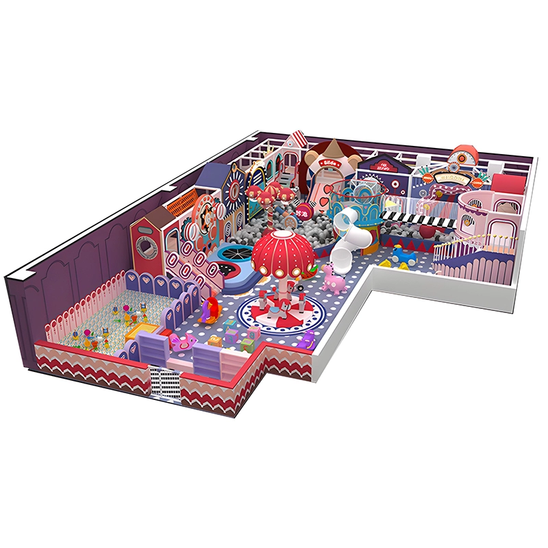 325 Flat children's garden shape projection Cartoon animal theme maze