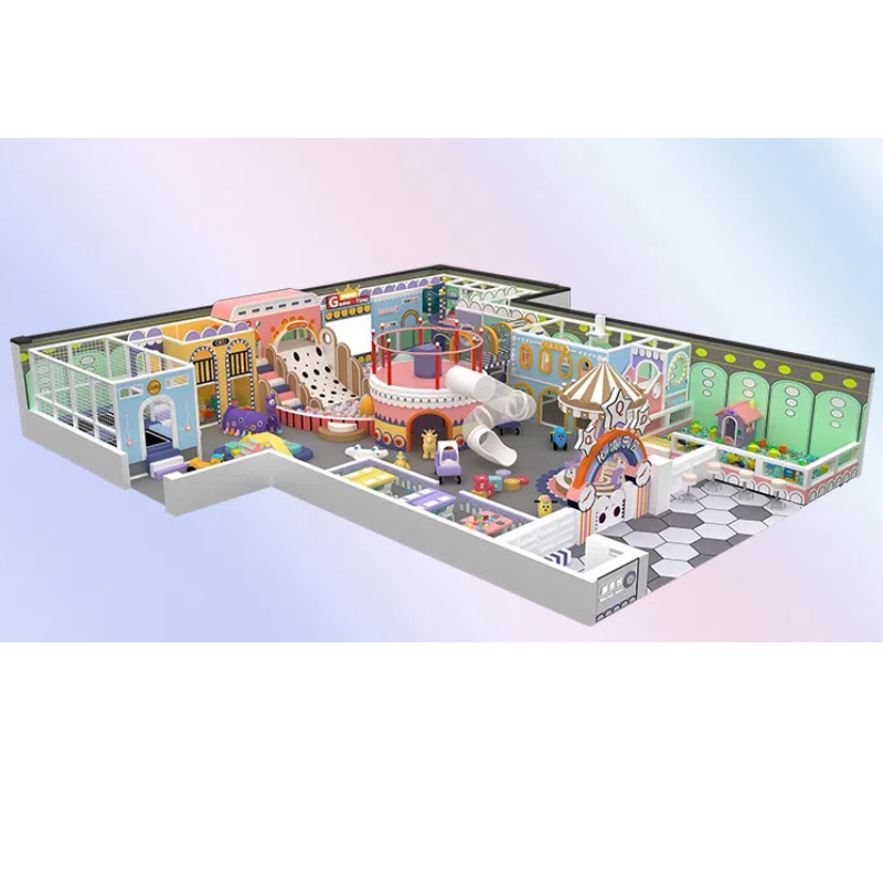 235 Flat Pink plastic game house sandpit Polka dot pattern slide