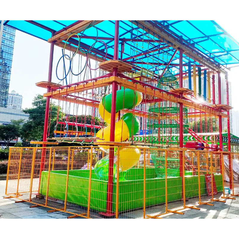 250 Flat children's hand-woven climbing frame green woven net bird cage