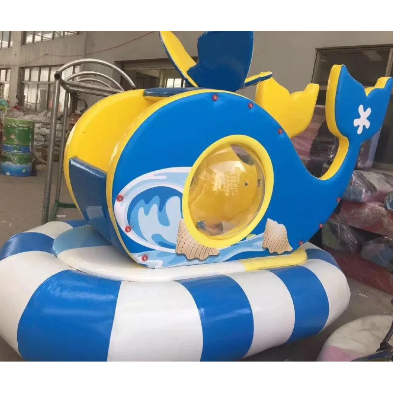 25 Flat indoorelectronic soft rotating whale boat Indoor rotary toy