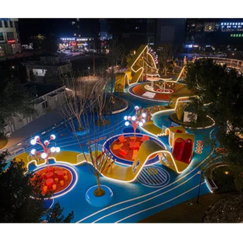 275 Flat children's yellow castle style play house Yellow woven net rope swing