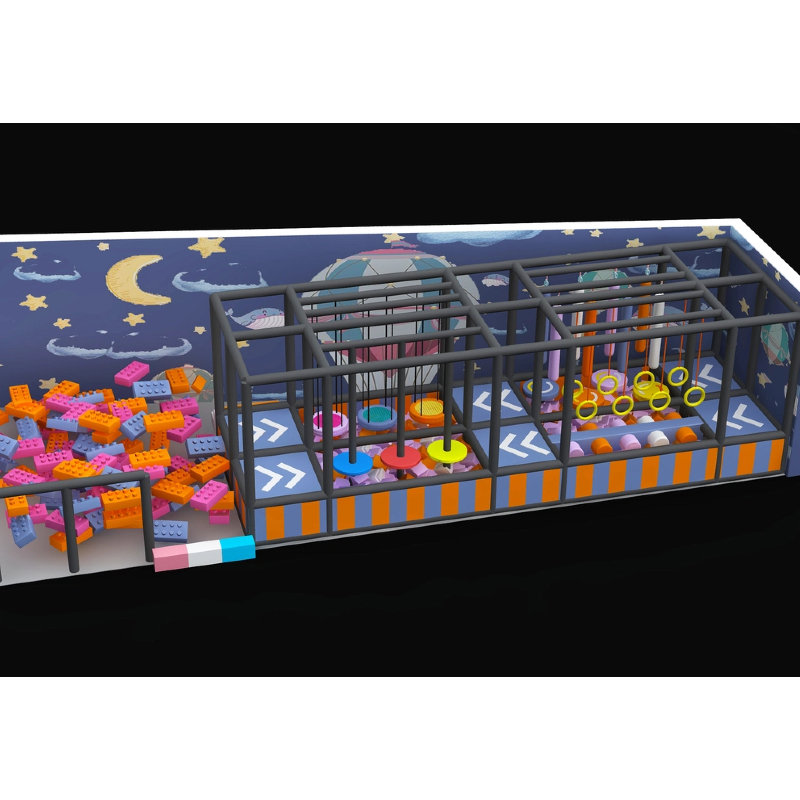 50 Flat rope crossing facilities children's EPP building blocks