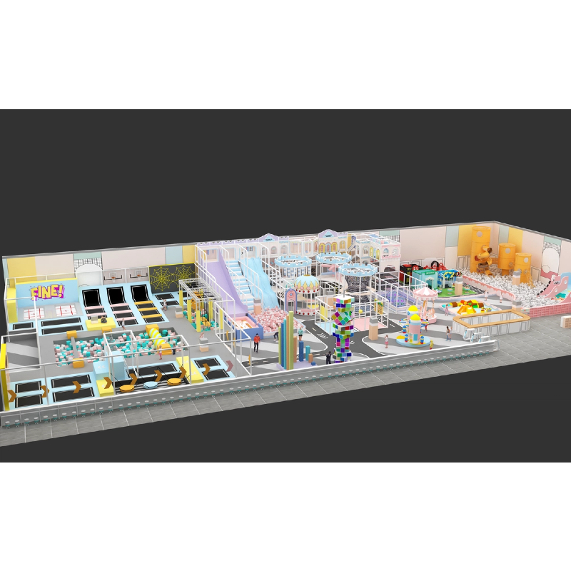 104 flat children's frog modeling projection structure climbing net modeling tower