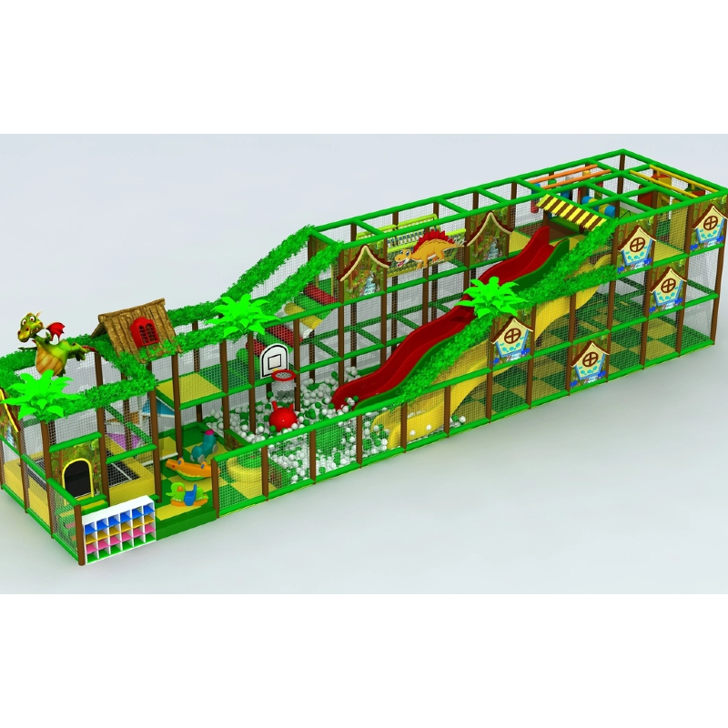 209 flat children's indoor multi-person slide ocean ball pool jungle crossing equipment