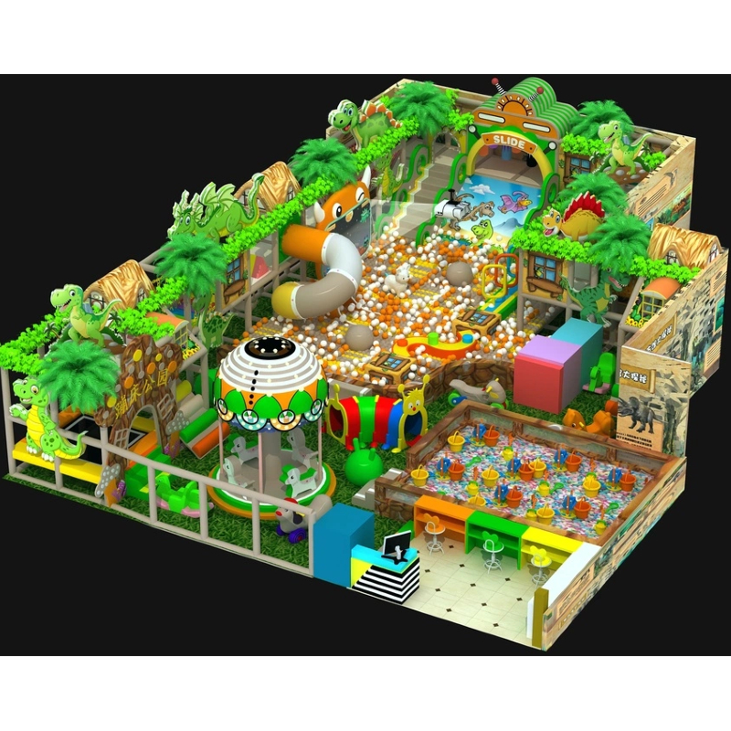 137 flat children's dinosaur trampoline park monster shape projection