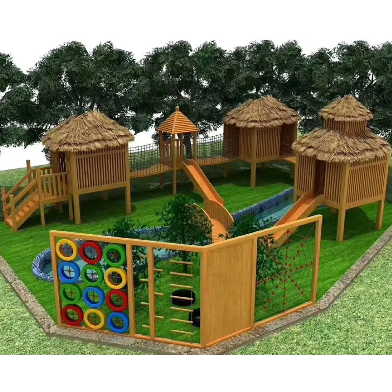 112 Flat children's climbing rope wall plastic slide equipment