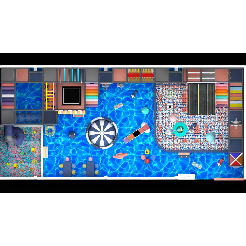 355 Flat Indoor sandbox for children Happy electric Carousel