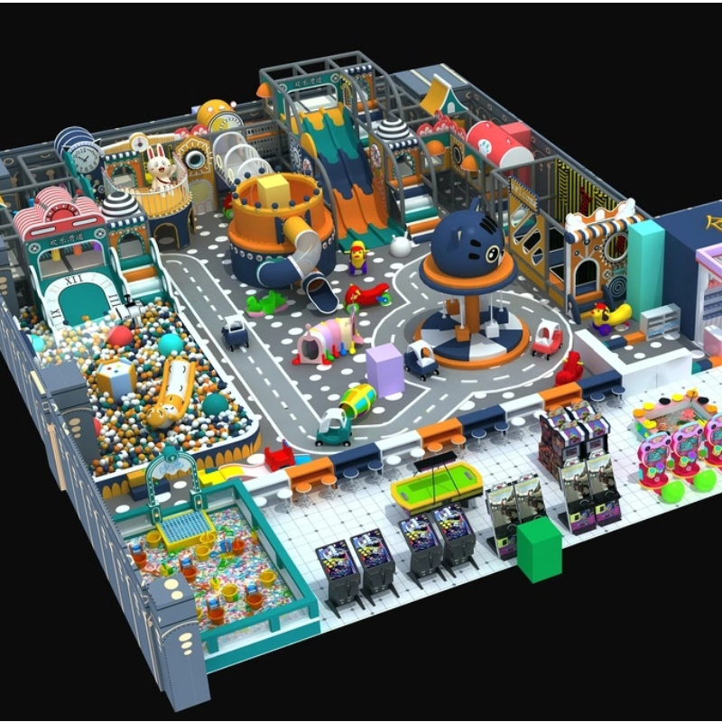 625 Flat Indoor playground tailored Overall planning and layout of the playground