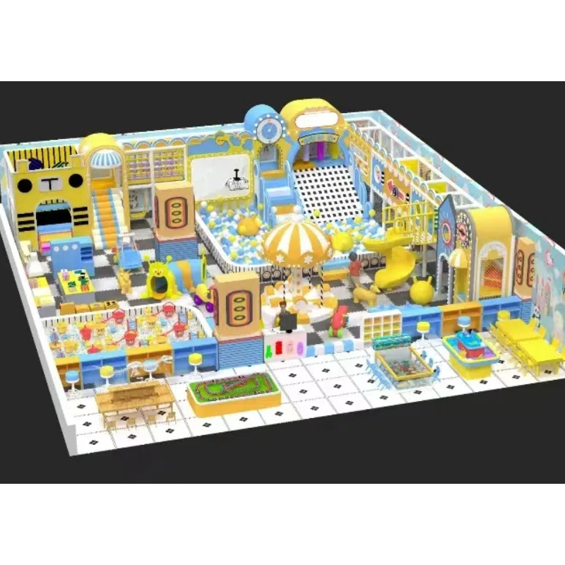 200 Flat children's robot theme two-story maze Monster shaped children's play house