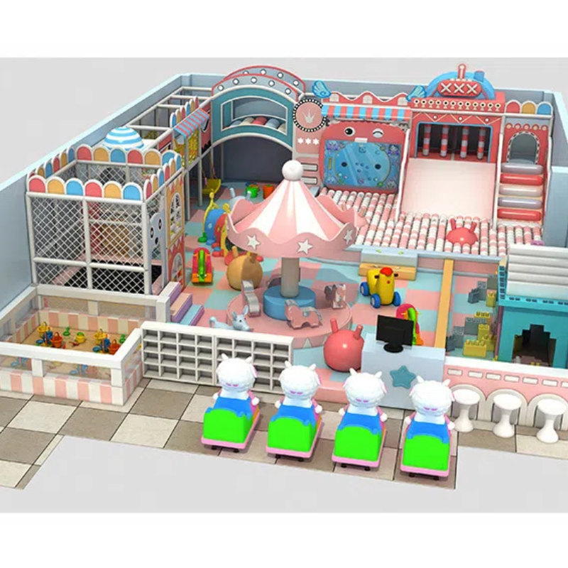 150 Flat children's blue TV modeling projection game blue dream Carousel