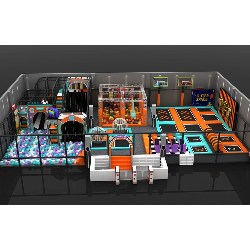 285 Flat children's black wave light slide ocean ball pool black wave light slide ocean ball pool