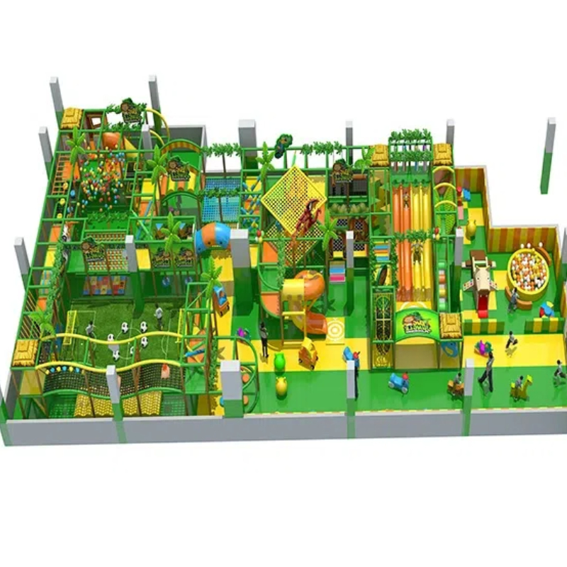 365 Flat children's animal theme maze Colorful spiral tube slide