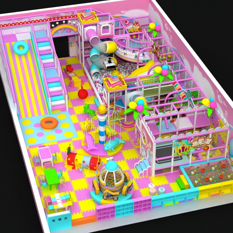 175 flat children's electric rotating dolphins colorful castle maze