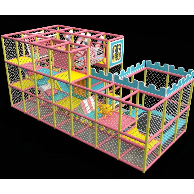 195 flat children's pink indoor soft entry facilities children's climbing network