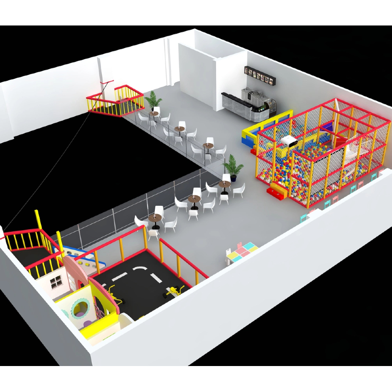 PVE rubber track children's indoor scene simulation