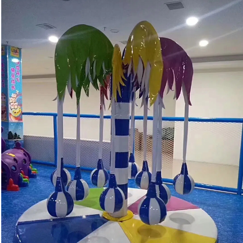 20 Flat electric spinning coconut tree children's rotary play