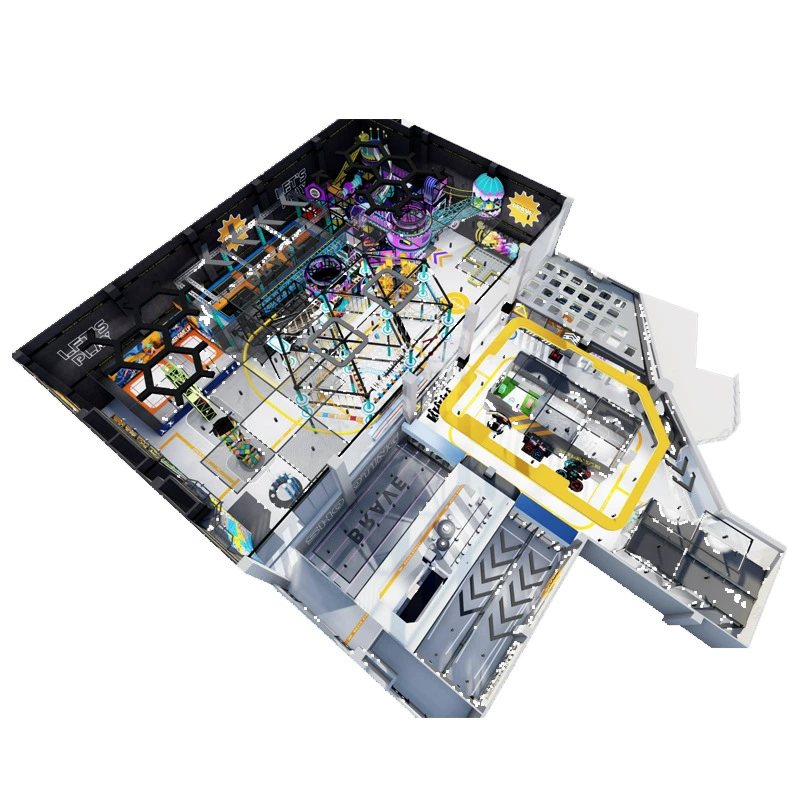 335 Flat children's space capsule shape tower Flying saucer shape rotating swing