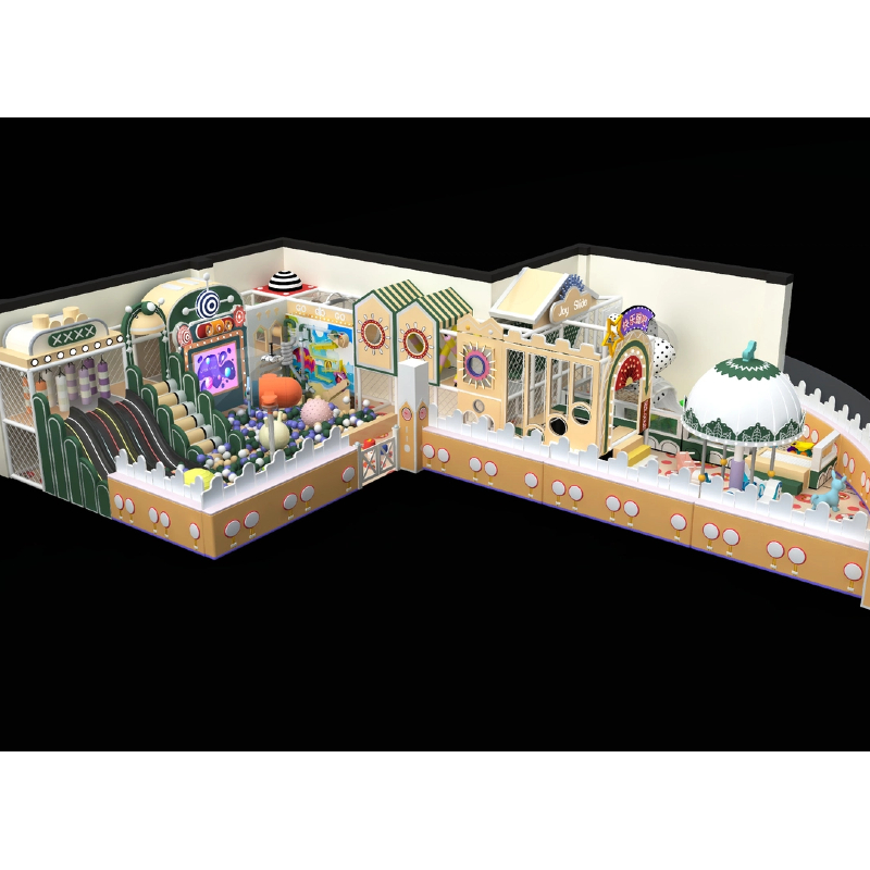 80 flat Parkour trampoline park electric spinning teacup