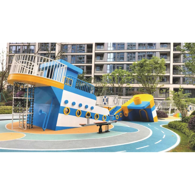 350 Flat children's children's woven net climbing channel wreck shape play house