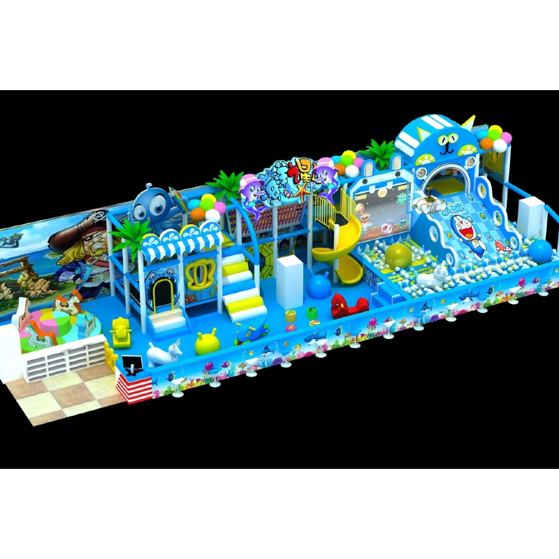 450 Flat Indoor the fun octopus children's trampoline. The sea floor fun projection equipment