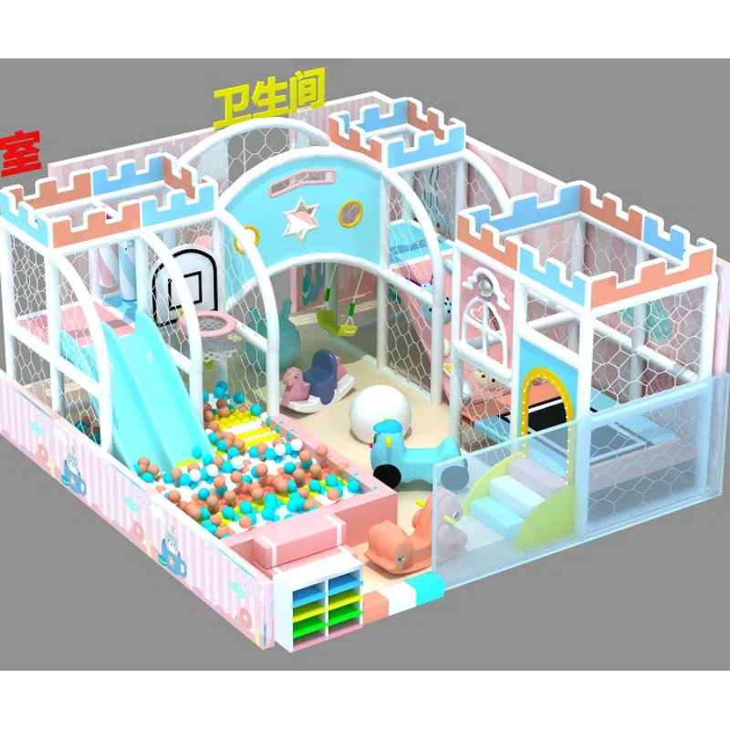 50 Flat Indoor pink insect soft climbing ladder Indoor pink little fox style trampoline