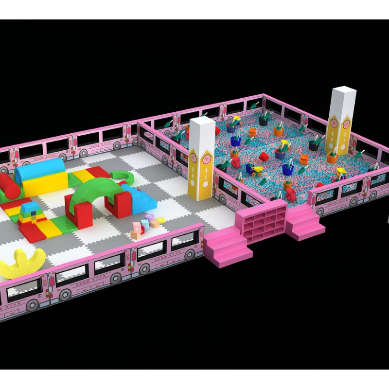 50 Flat large multiplayer children's sand pond. parkour trampoline