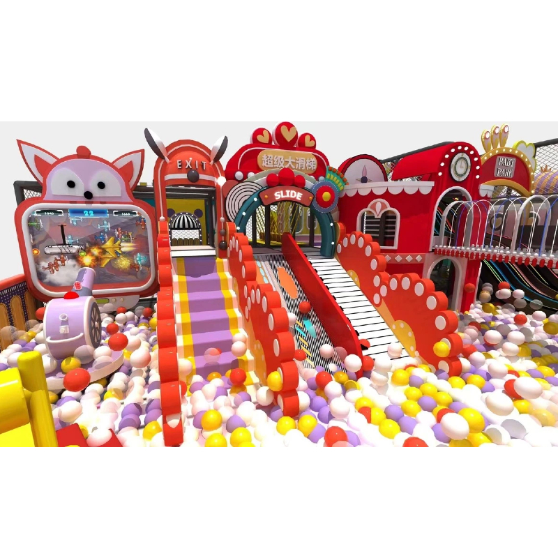 80 flat red shape tower fox shape projection