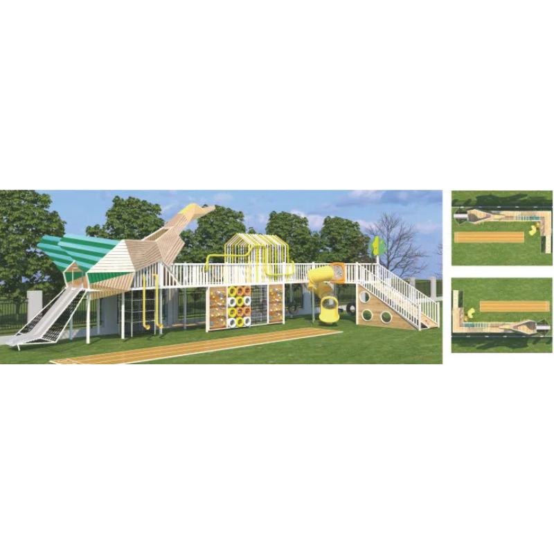 350 Flat children's children's climbing wall a thousand paper cranes shape play house