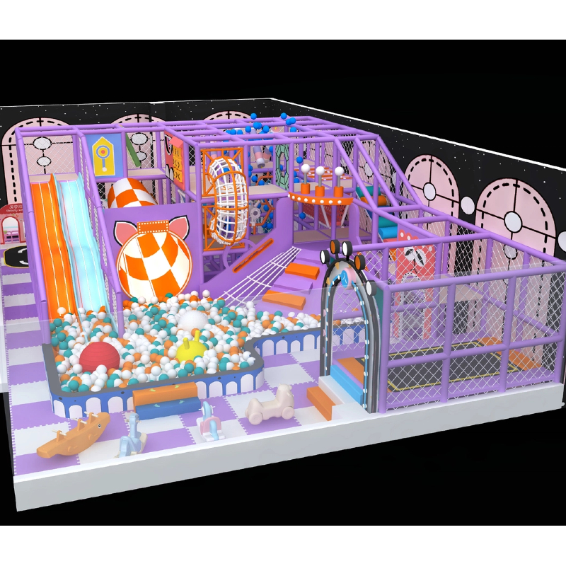 90 flat indoor children's maze children's trampoline