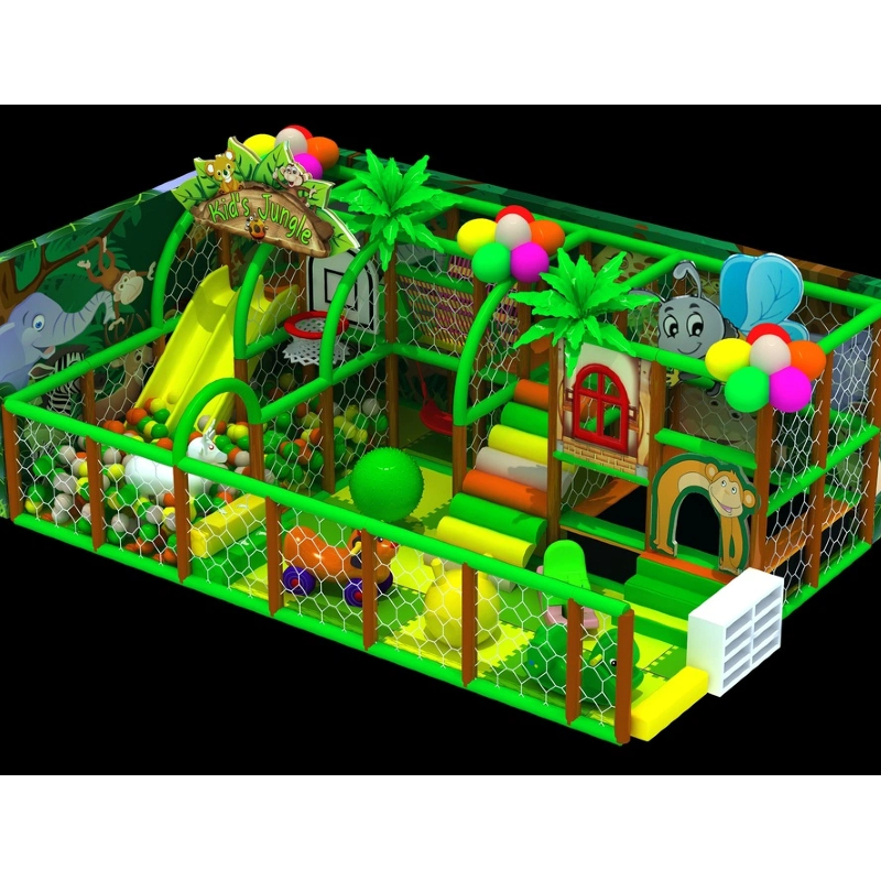 50 Flat pink bandage log bridge indoor carousel playground