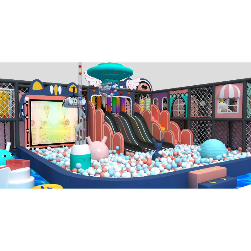 360 Flat Children's indoor projection equipment Happy sponge ball pool
