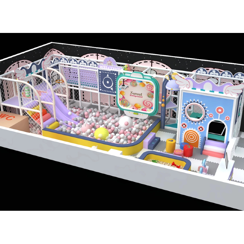 100 flat indoor trampoline children's projection toy equipment