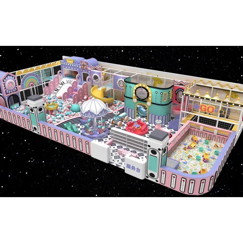 300 Flat children's plastic slide sand pool combination amusement climbing wall sponge pool