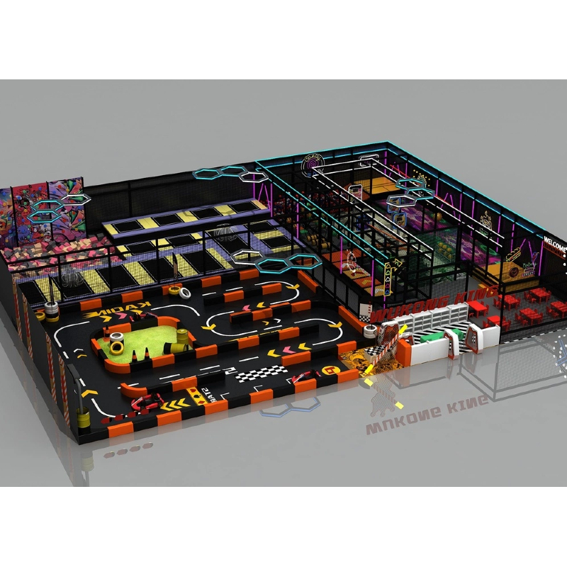 400 Flat indoor trampoline parkour PVE rubber racing track