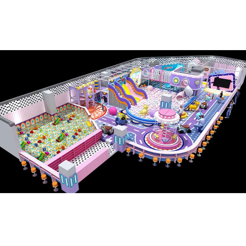 285 Flat Purple Convenience Store main maze Gift modeling display stage