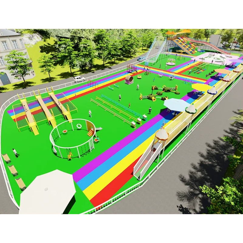 205 Flat children's soft installation rope through Rope climbing slope