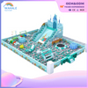 A 190-square-meter Indoor Space Castle-themed Customized Children's Ocean Ball Pool Playground Facility in The Shopping Mall