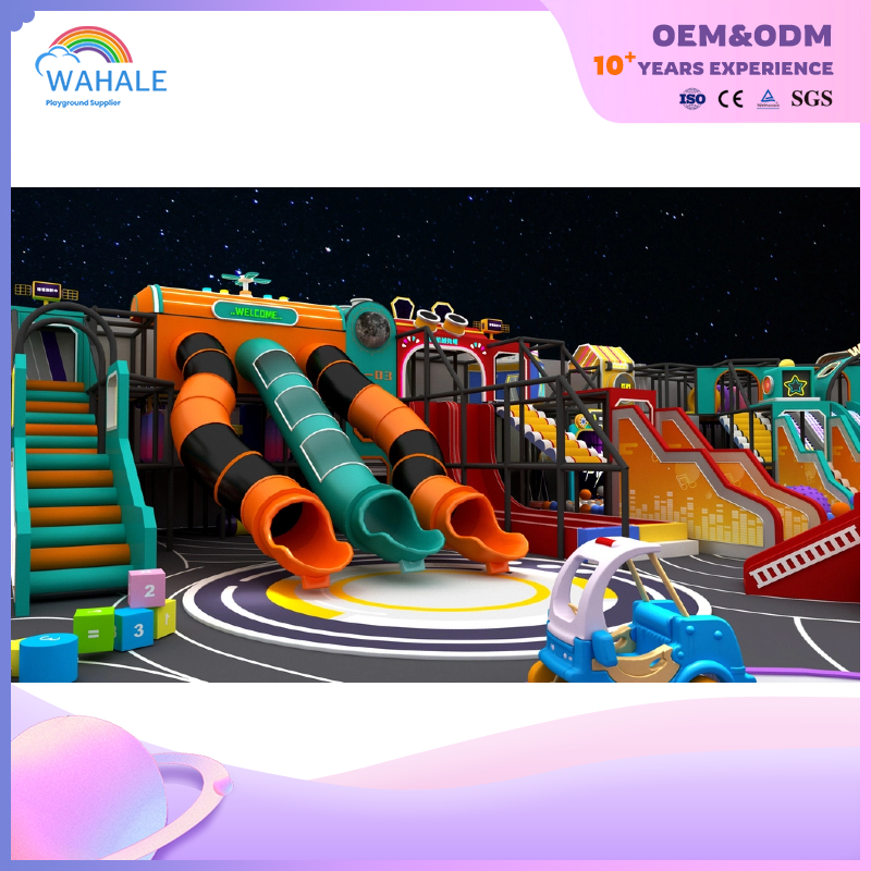 200 Square Meters Mall Interior Color Castle Theme Custom Soft Decoration Children's Playground Equipment