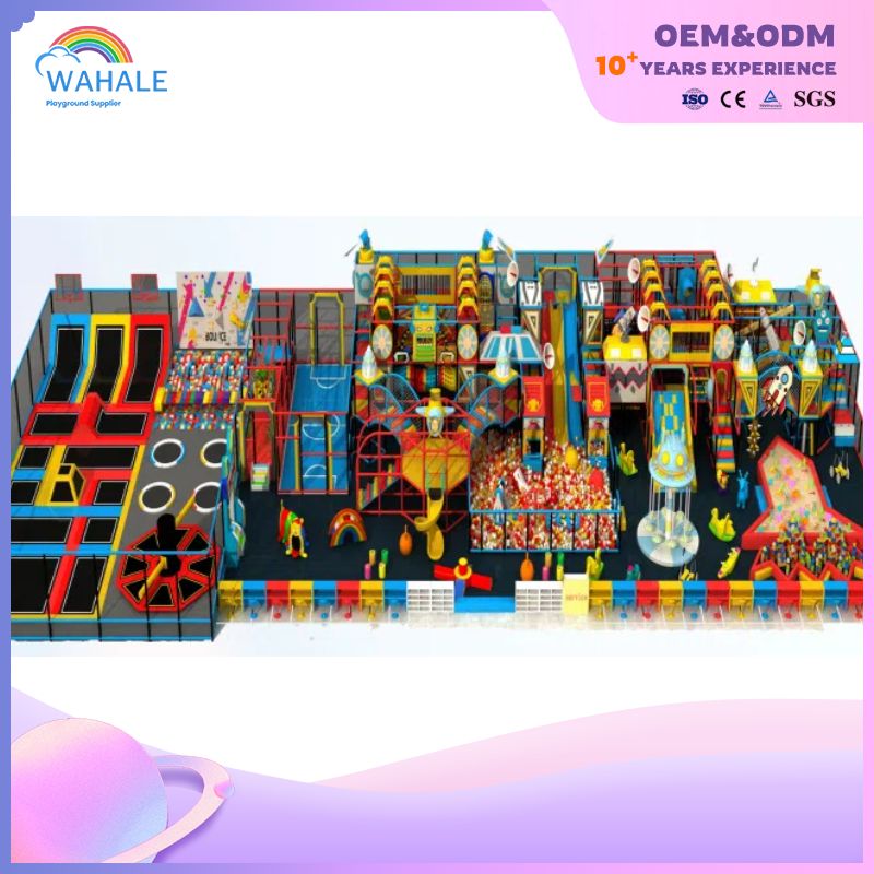 300-Macaron-colored Large-scale Children's Sports, Parkour And Trampoline Amusement Equipment